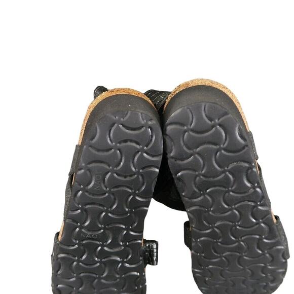 Naot Shoes Womens 40 Sandals Wedge Adjustable Leather Cork Fashion Comfort Kayla - Picture 12 of 15